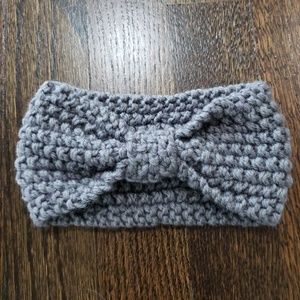 Grey Knitted Headband